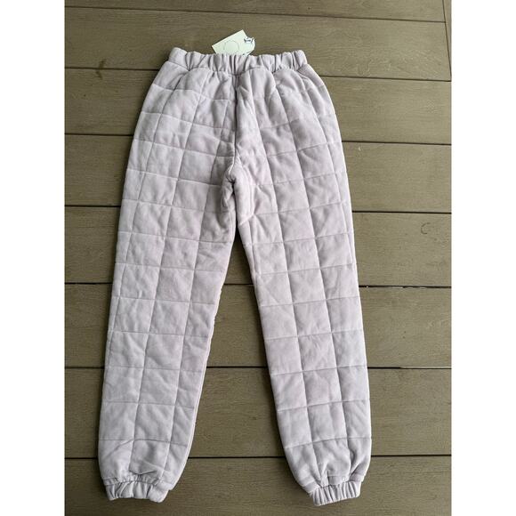 Beingwell + Wellbeing Quilted Jogger Pants Sweatpants Women's NWT Small $108 - Picture 2 of 4